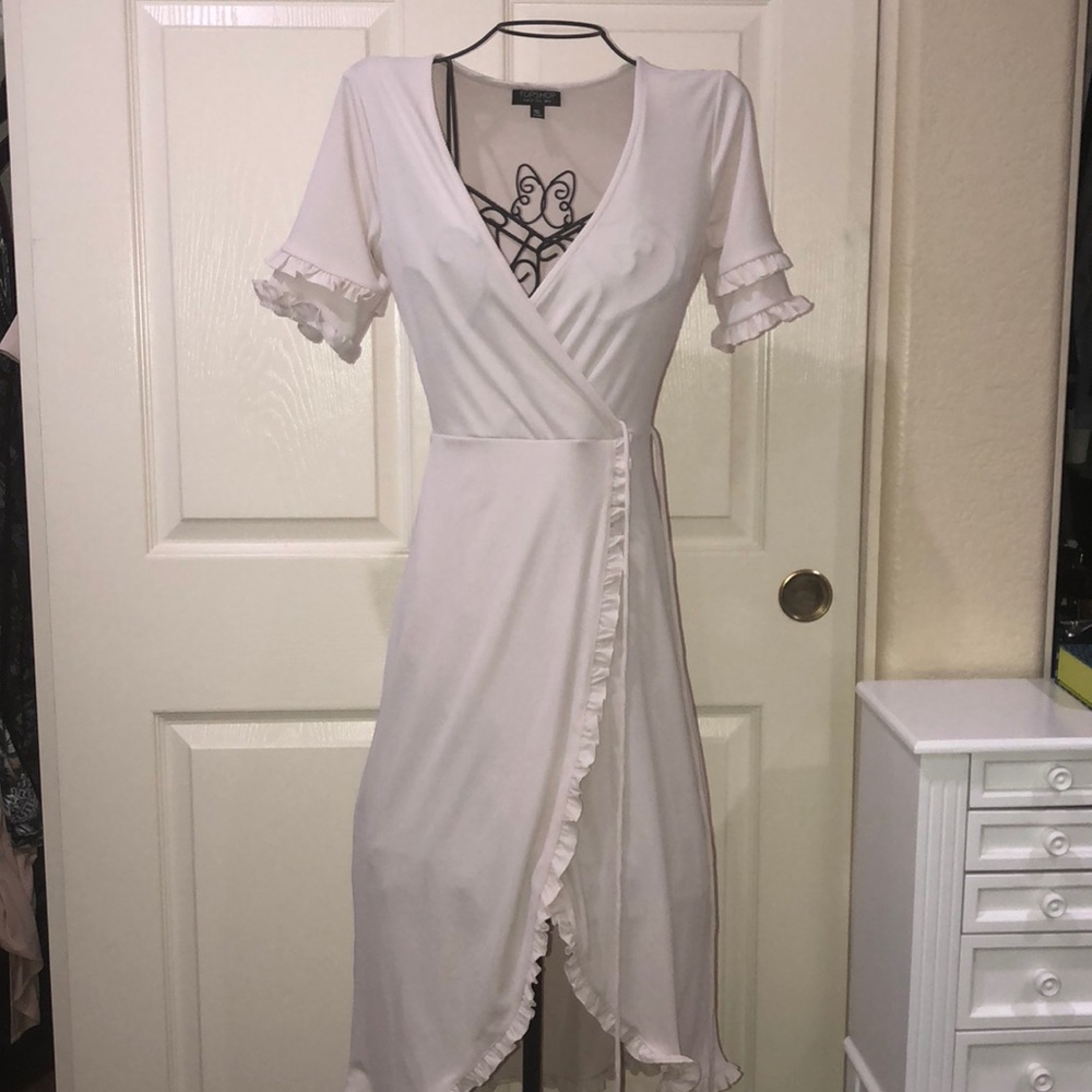 Baby pink topshop dress